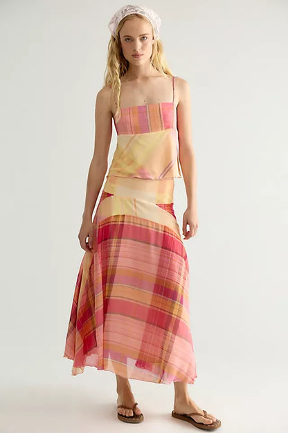 Breezy Plaid Set