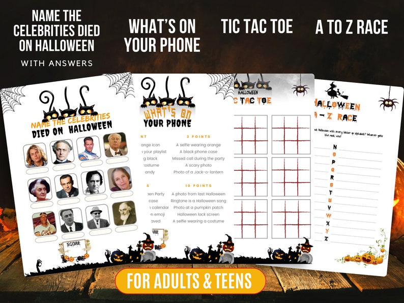 HALLOWEEN MEGA GAMES BUNDLE (PRINTABLE)