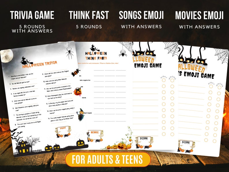 HALLOWEEN MEGA GAMES BUNDLE (PRINTABLE)